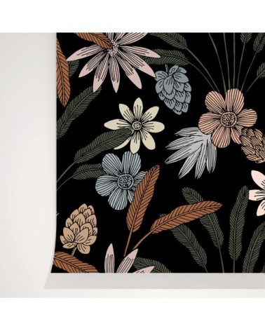 Rouleau de papier peint imprimé fleuri