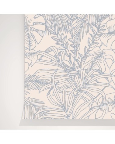 Rouleau de papier peint imprimé végétal