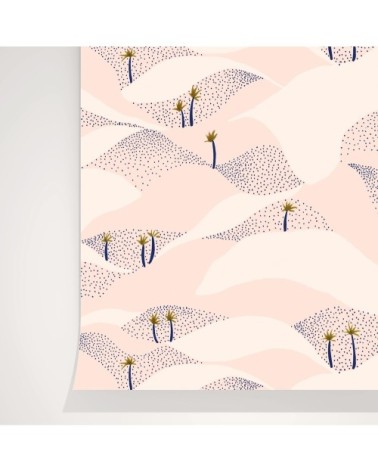 Rouleau de papier peint imprimé dunes de sable