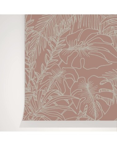 Rouleau de papier peint imprimé végétal