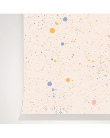 Rouleau de papier peint imprimé étoilé