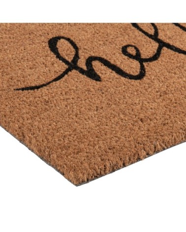 Paillasson en fibre de coco imprimé noir 40x60