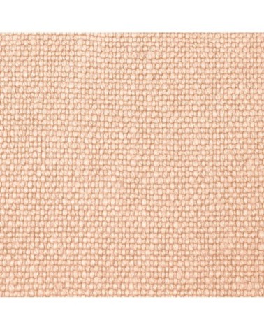 Housse de coussin en lin peche 45 x 45 cm