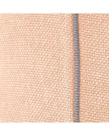 Housse de coussin en lin peche 45 x 45 cm