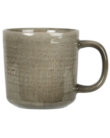 Mug en grès vert kaki