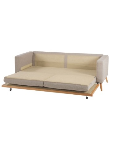 Canapé convertible style scandinave 3/4 places beige