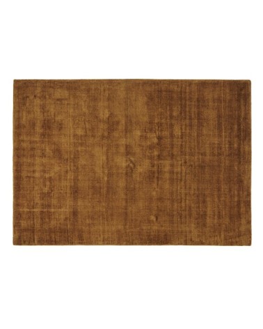 Tapis en viscose jaune moutarde 160x230