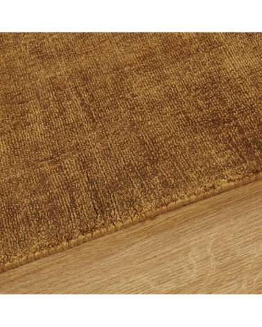 Tapis en viscose jaune moutarde 160x230