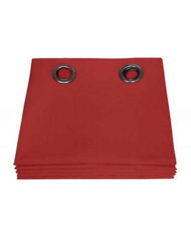 Rideau occultant total rouge 135 x 250