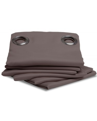 Rideau thermique occultant gris poivre 140x260