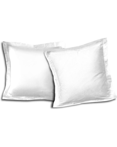 Taie d'oreiller  coton blanc 65x65 cm