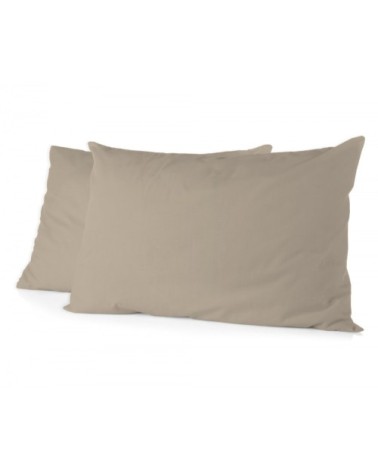 Taie d'oreiller en coton Beige 50x70