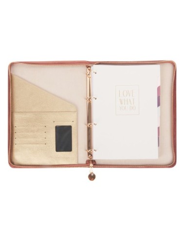 Porte-documents vieux rose