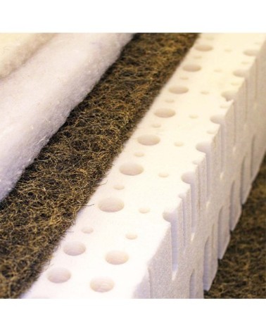 Matelas 100% latex naturel crin de cheval et coton bio 140x200