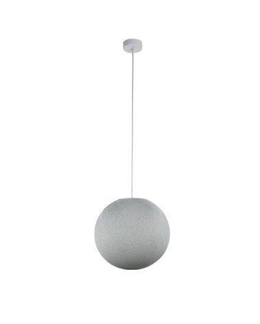 Suspension simple globe M gris perle