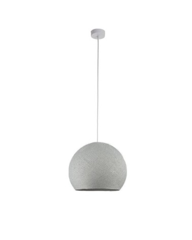 Suspension simple coupole M gris perle