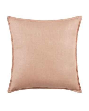 Coussin en lin lavé vieux rose 45x45, OEKO-TEX®