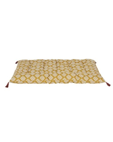 Surmatelas jaune moutarde 120x80