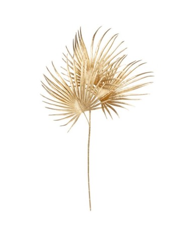 Tige de palmier artificiel dorée