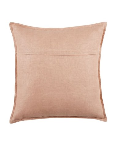 Coussin en lin lavé vieux rose 45x45, OEKO-TEX®