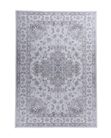 Tapis imprimé en motif keshan vintage - crème 160x230 cm