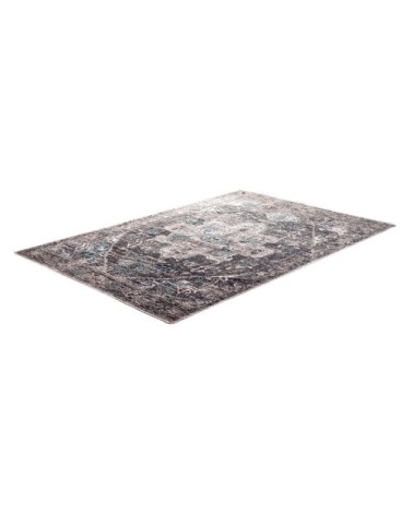 Tapis d'orient vintage tissé plat gris 155x235 cm