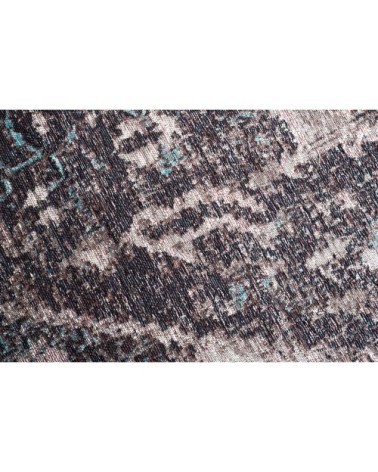 Tapis d'orient vintage tissé plat gris 155x235 cm