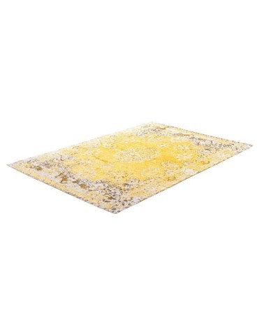 Tapis d'orient vintage tissé plat or 075x140 cm