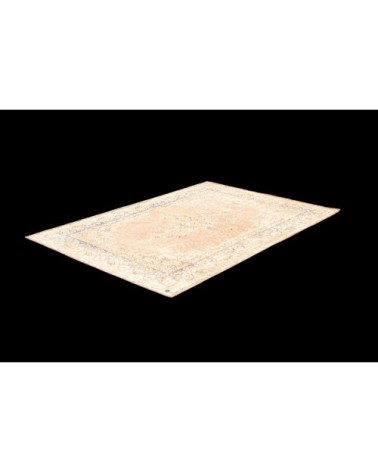 Tapis d'orient vintage tissé plat rose 075x140 cm