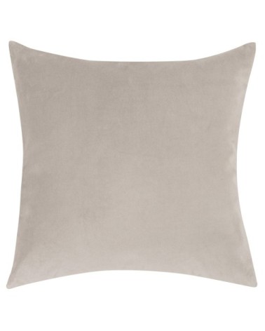 Coussin en velours gris 45x45