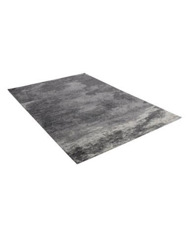 Tapis moderne brillant tissé machine anthracite 68x140 cm