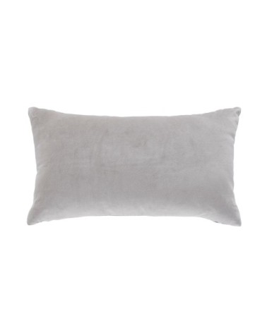 Coussin en velours gris 30x50