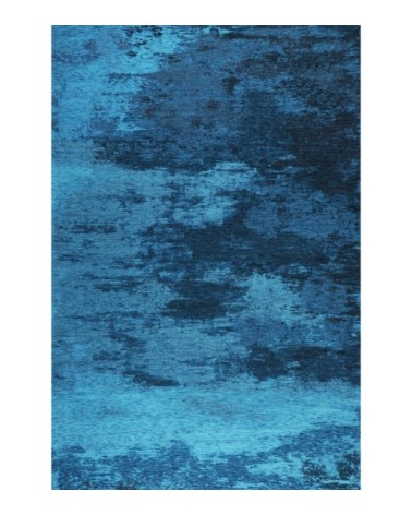 Tapis moderne brillant tissé machine turquoise 68x140 cm