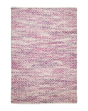 Tapis moderne en laine fait à la main rose 140x200