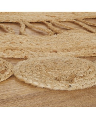 Tapis rond en jute beige D200