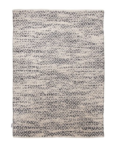 Tapis moderne en laine fait à la main gris 160x230