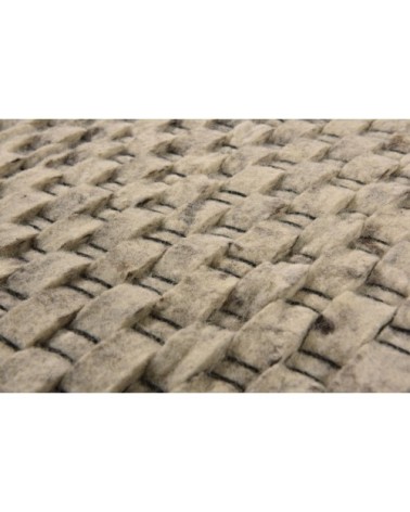 Tapis feutré en laine naturelle fait main naturel 170x240