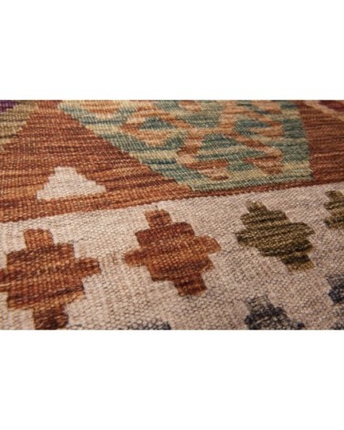 Tapis imprimé en motif kelim vintage - rouille 70x140 cm