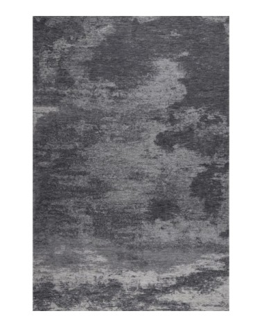Tapis moderne brillant tissé machine anthracite 155x230 cm