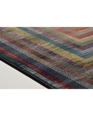 Tapis d'orient graphique tissé machine - multicolore 60x90 cm