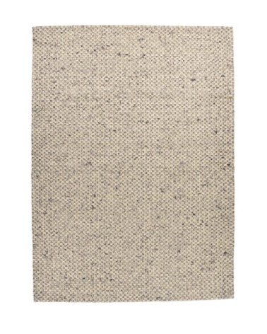 Tapis feutré en laine naturelle fait main gris 170x240