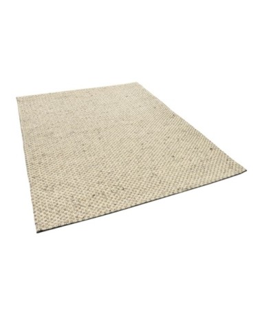 Tapis feutré en laine naturelle fait main gris 170x240