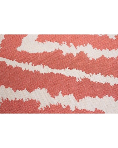 Tapis moderne outdoor d'extérieur tissé plat rose 70x120