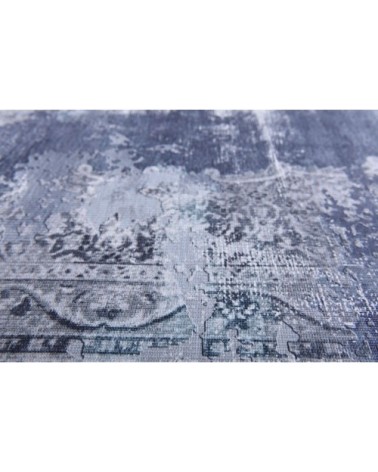 Tapis imprimé en motif vintage - bleu 160x230 cm