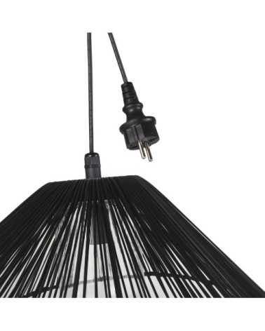 Suspension filaire en métal noir