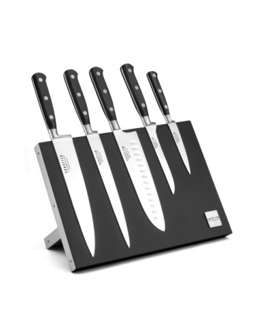 Bloc magnétique 5 couteaux de cuisine