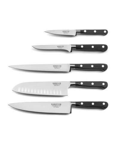 Bloc magnétique 5 couteaux de cuisine