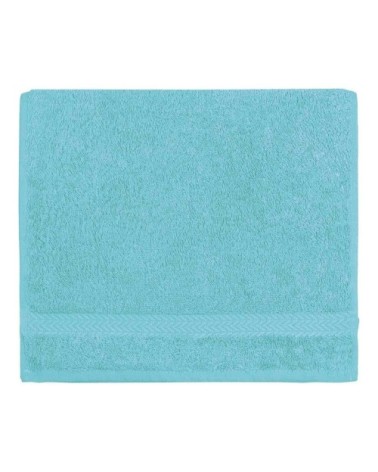 Lot de 3 serviettes invité 550gr/m²  bleu turquoise 30x50 cm