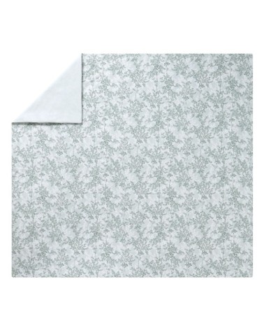 Housse de couette en percale de coton vert  260x240