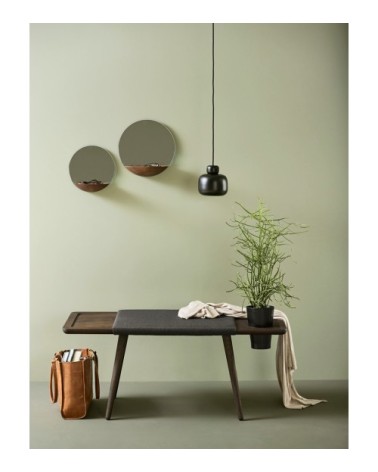 Suspension noire H16cm